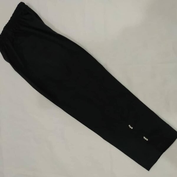 Plain Black Trousers - Image 2