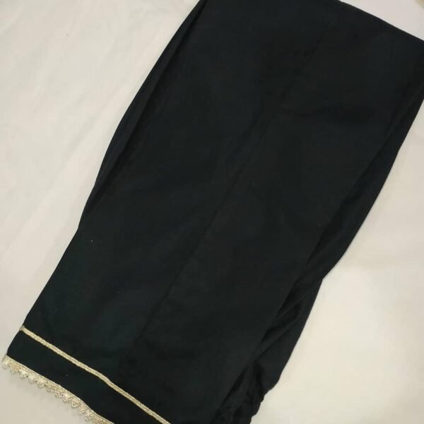 Plain Black Trousers - Image 2