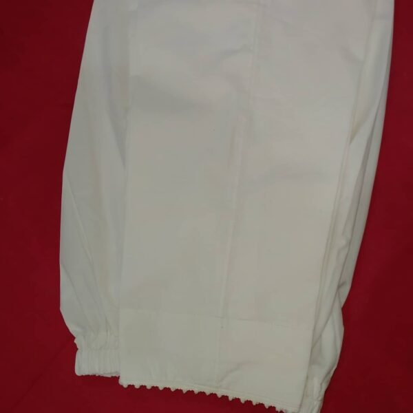 Plain Off White Trousers - Image 3